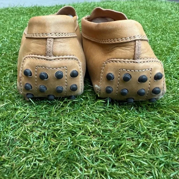 Tods Gommino Driving Loafers Tan Leather Mens Size‎ 39.5 Italy Penny Brown